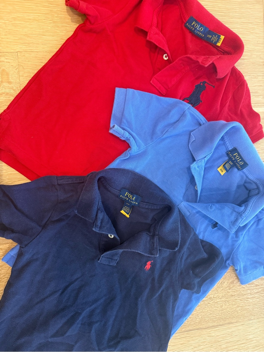 Polo by Ralph Lauren Kids Red & Blue Polo Shirt Bundle 3T